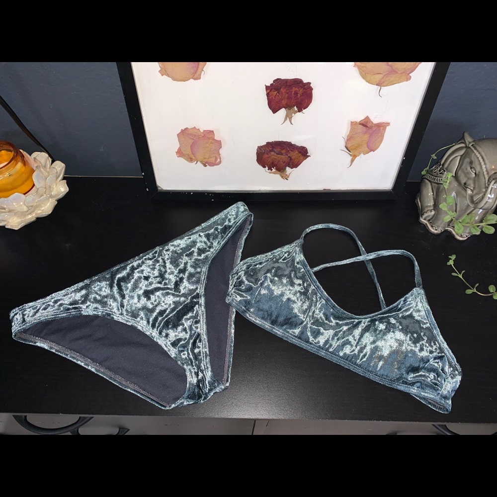 Suede Bikini set